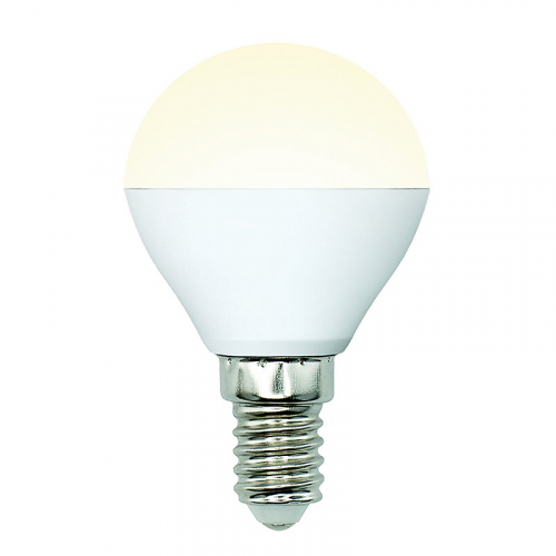 Лампы светодиодные Uniel LED-G45-6W/WW/E14/FR/MB PLM11WH картон, цена за 1 шт