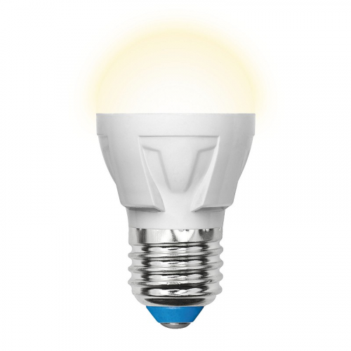 Лампы светодиодные Uniel LED-G45 7W/WW/E27/FR PLP01WH картон, цена за 1 шт