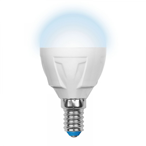 Лампы светодиодные Uniel LED-G45 7W/NW/E14/FR PLP01WH картон, цена за 1 шт