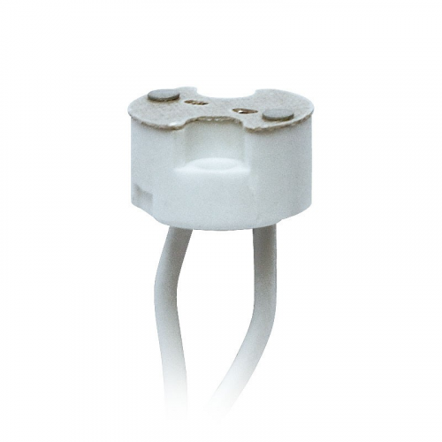 Патрон керамический ULH-GU4/GU5.3-Ceramic-15cm для лампы на цоколе GU4/GU5.3, цена за 1 шт