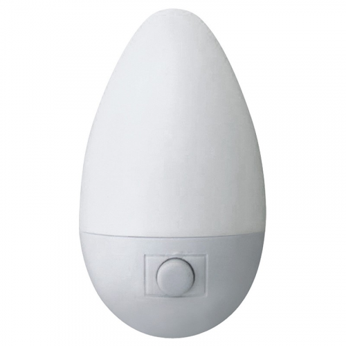 Светильник-ночник DTL-303-Овал/White/3LED/0,5W с 3 светодиодами и мощностью 0.5 вт. Пластиковый корпус белого цвета, цена за 1 шт