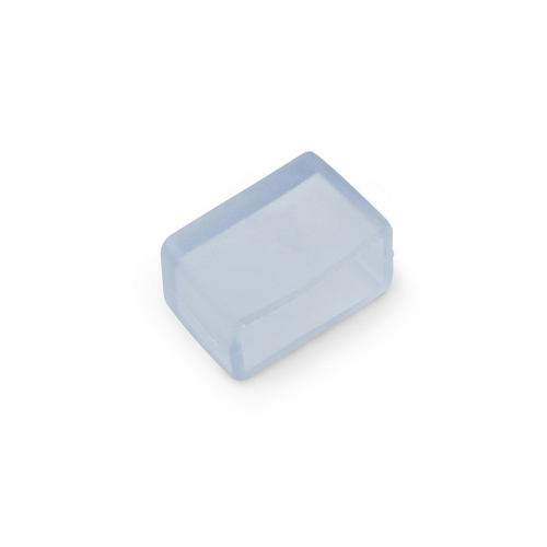 UCW-K14-CLEAR 025 POLYBAG Изолирующий зажим (заглушка) для светодиодной ленты 220В, 14-16х7мм, цвет прозрачный, 25 штук в пакете. TM Uniel., цена за 1 шт