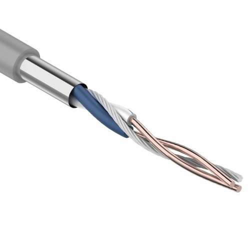 Кабель витая пара F/UTP, CAT 5e, PVC, 1PR, 24AWG, INDOOR, SOLID, серый, 305м, REXANT, цена за 1 бухта