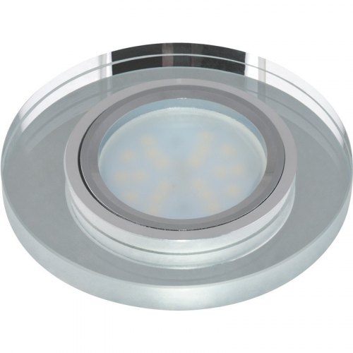 Светильник декоративный встраиваемый ТМ Fametto DLS-P106 GU5.3 CHROME/SILVER , серия Peonia, цена за 1 шт