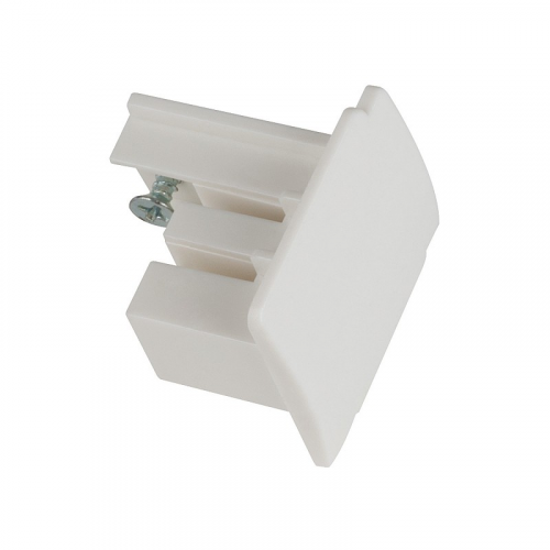 Заглушка торцевая UFB-C41 WHITE 1 POLYBAG для шинопровода. Цвет — белый, цена за 1 шт