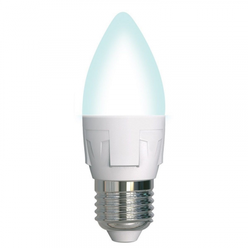 Лампы светодиодные Uniel LED-C37 7W/4000K/E27/FR/DIM PLP01WH картон, цена за 1 шт