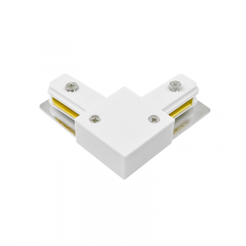 Аксессуары для трековых систем PTR / PTR CL-WH Коннектор белый L-обр. Jazzway (5010840), цена за 1 шт