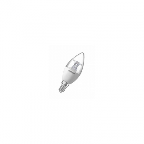 LS CLB 40 5W/827 220-240V CL E14 470lm 200* 15000h свеча прозрачн OSRAM LED-лампа (LEDVANCE), цена за 1 шт