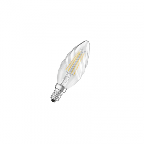 FIL LSCL BW40 4W/827 230V CL E14 470lm - LED лампа свеча витая OSRAM (LEDVANCE), цена за 1 шт