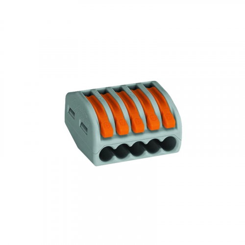 222-415 5 конт., многоразовая, 32A 400V - клеммная колодка WAGO (40), цена за 1 шт