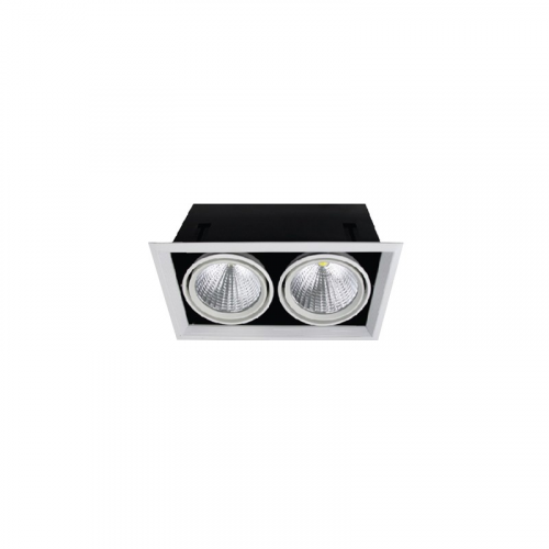FL-LED Grille-111-2 60W 3000K 370*185*150мм 60Вт 4800Лм (светильник карданный светодиодный белый), цена за 1 шт