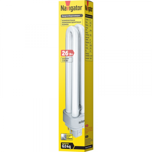 Лампа Navigator 94 094 NCL-PD-26-840-G24q, цена за 1 шт