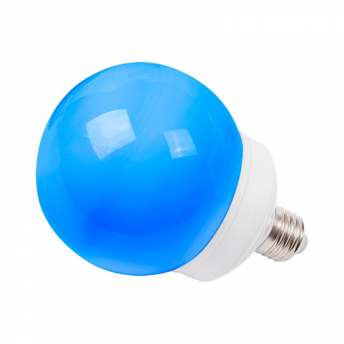 Лампа шар Е27 12 LED Ø100мм синяя, цена за 1 шт