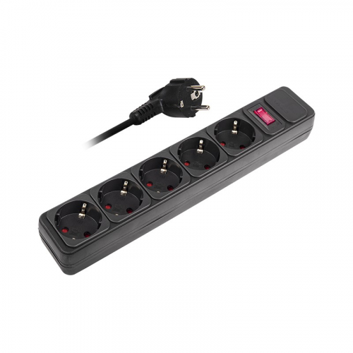 Сетевые фильтры / Сетевой фильтр ФАZА FOP-05GS-300-bk (черный) (5007642), цена за 1 шт
