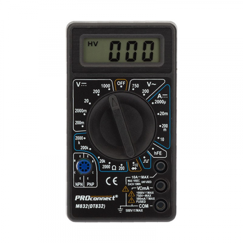 Портативный мультиметр M838 (DT838) PROconnect, цена за 1 шт
