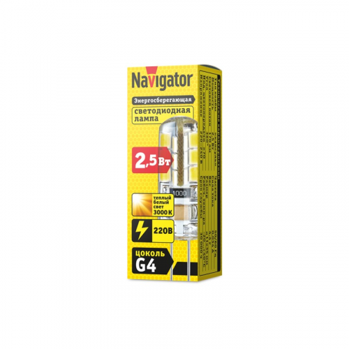 Светодиодная лампа G4 Navigator 71 347 NLL-S-G4-2.5-230-3K, цена за 1 шт