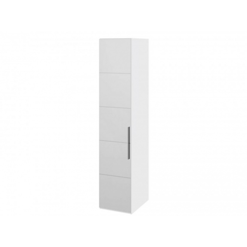 Шкаф для белья с 1 дверью с зеркалом L Наоми Наоми в цвете Белый глянец