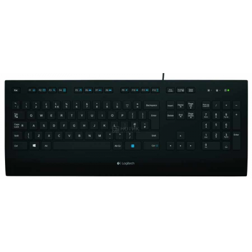 Клавиатура проводная Logitech K280e Corded Keyboard USB 920-005215, Черный