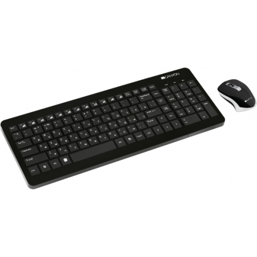 Комплект Клавиатура + мышь беспроводная Canyon SET-W3, Черный CNS-HSETW3-RU