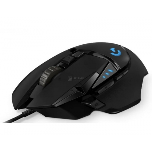 Мышь проводная Logitech G502 HERO, 16000dpi, USB, Черный, 910-005470