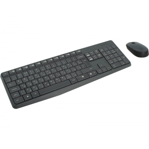Комплект беспроводной клавиатура + мышь Logitech Wireless Combo MK235 920-007948, Черный