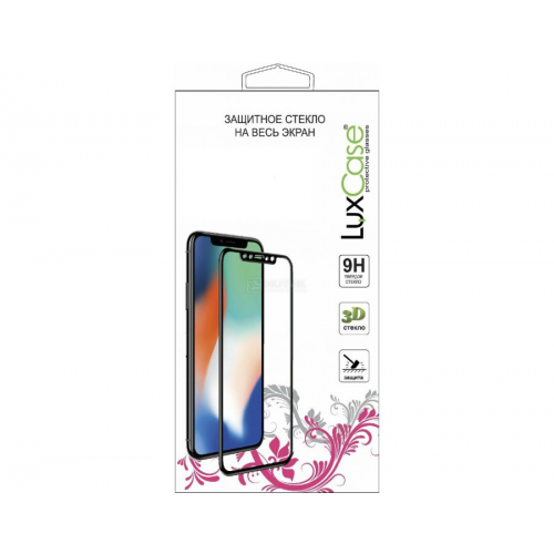 Защитное стекло LuxCase для смартфона Apple iPhone 11 Pro, 3D Full Glue, Прозрачный, (черная рамка), 0,33 мм 78129