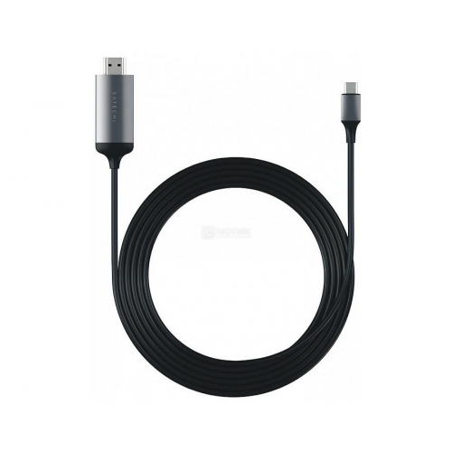 Кабель Satechi Type-C to HDMI, Поддержка 4K/60Hz, 1.8м, Серый ST-CHDMIM