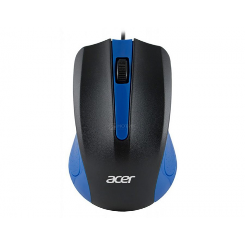 Мышь проводная Acer OMW011,1200dpi, USB, Черный/Синий ZL.MCEEE.002