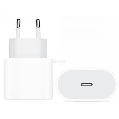 Сетевое зарядное устройство Apple 20W, USB Type-C, Белый MHJE3ZM/A