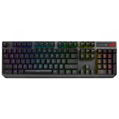 Клавиатура проводная ASUS ROG Strix Scope (RX RED switches) USB, RGB подсветка, Черный, 90MP0240-BKRA00