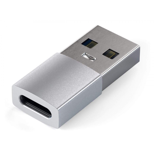 Переходник (адаптер) Satechi Type-C USB Adapter USB 3.0 to USB-C, Серебристый ST-TAUCS