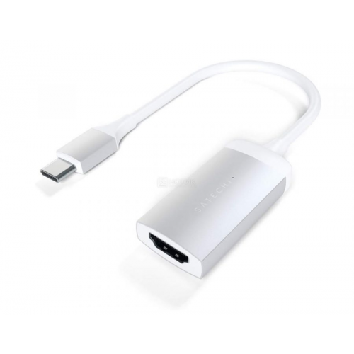 Переходник (адаптер) Satechi Type-C to HDMI, Поддержка 4K/60Hz, Серебристый ST-TC4KHAS