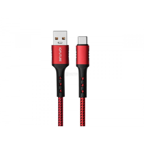 Кабель IQFuture USB Type-C - USB 2.0, 5A (до 50 Вт), IQ-UC5A, Черный/Красный