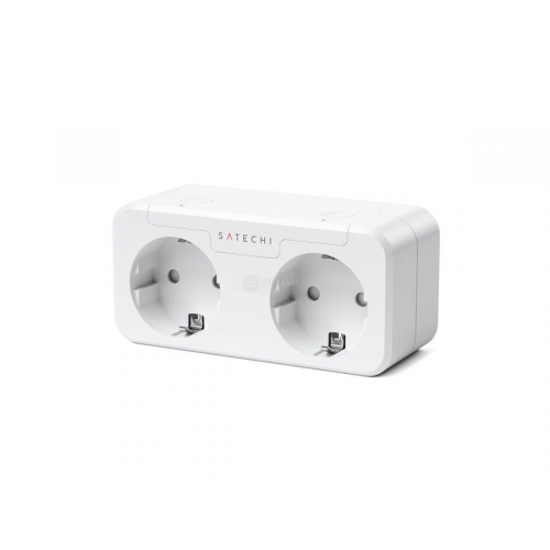 Умная розетка Satechi Homekit Dual Smart Outlet, Wi-Fi, Белый ST-HK2OAW-EU