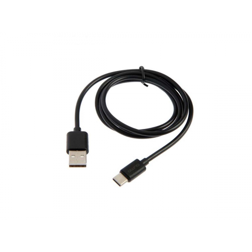 Кабель Qumo, USB 2.0 - USB Type-C, 1.4A, 1м, Черный 30501