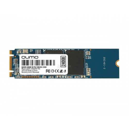 Внутренний SSD-накопитель Qumo Novation 240GB, M.2 2280, SATA-III, 3D TLC, Черный Q3DT-240GMSY-M2 OEM