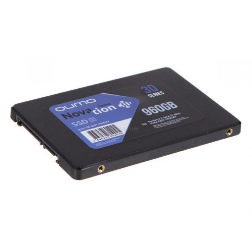 Внутренний SSD-накопитель Qumo Novation 960GB 2,5” SATA-III, 3D TLC, Черный Q3DT-960GSCY