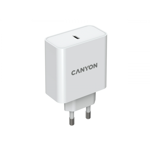 Сетевое зарядное устройство Canyon H-65, USB Type-C, до 65Вт, Белый CND-CHA65W01