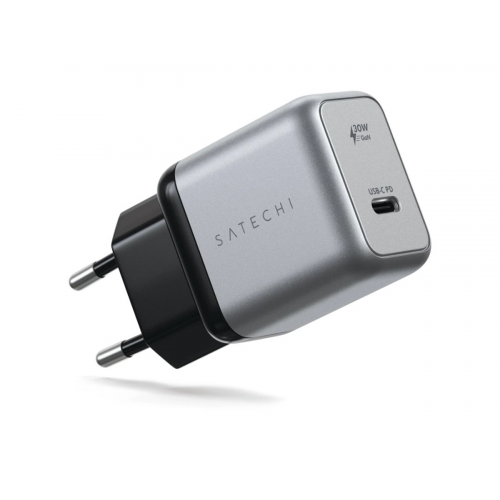 Сетевое зарядное устройство Satechi 30W USB-C PD Wall charger, USB Type-C (PD), Серый ST-UC30WCM-EU