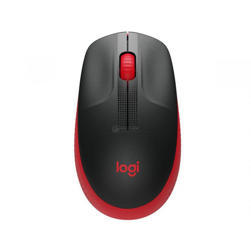 Мышь беспроводная Logitech M190, 1000dpi, Wireless/USB, Черный/Красный, 910-005908