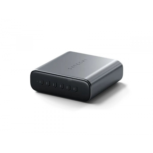 Сетевое зарядное устройство Satechi 200W USB-C 6-Port GaN Charger, 6xUSB Type-C (PD), до 200Вт, Серый ST-C200GM-EU