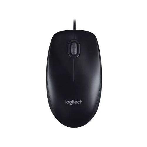Мышь проводная Logitech B100, 800dpi, Черный 910-006605