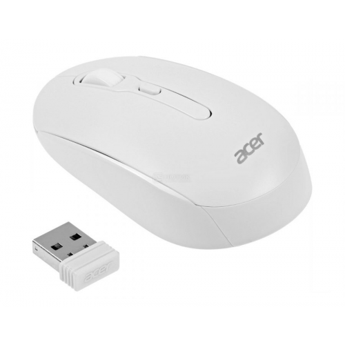 Мышь беспроводная Acer OMR308, 1600dpi, Bluetooth/Wireless, Белый ZL.MCECC.023