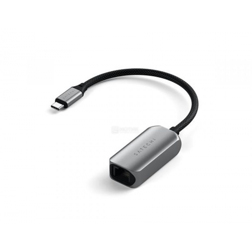 Сетевой адаптер Satechi USB-C 2.5 Gigabit Ethernet Adapter, 10/100/1000/2500Mbps Ethernet, Серый ST-AE25M