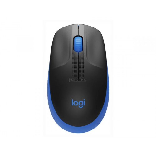 Мышь беспроводная Logitech M190, 1000dpi, Wireless/USB, Черный/Синий, 910-005907