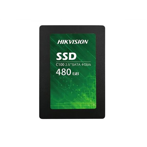 Внутренний SSD-накопитель Hikvision C100, 480GB 2,5” SATA-III, TLC 3D NAND, 160 TBW, Черный HS-SSD-C100/480G