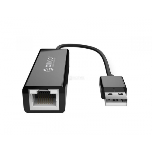 Сетевой адаптер ORICO UTJ-U2-BK, USB 2.0 на RJ-45, Черный ORICO-UTJ-U2-BK