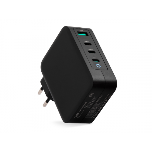 Сетевое зарядное устройство TopON GaN 130W 3xType-C, USB, Power Delivery, Quick Charge 4.0, Черный TOP-GaN-130WB Черный