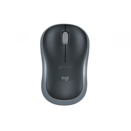 Мышь беспроводная Logitech M185, 1000dpi, Wireless/USB, Серый 910-002252