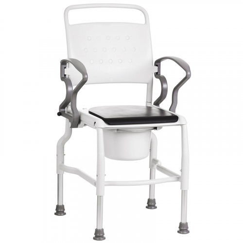 Кресло-стул с санитарным оснащением Rebotec Киль серый